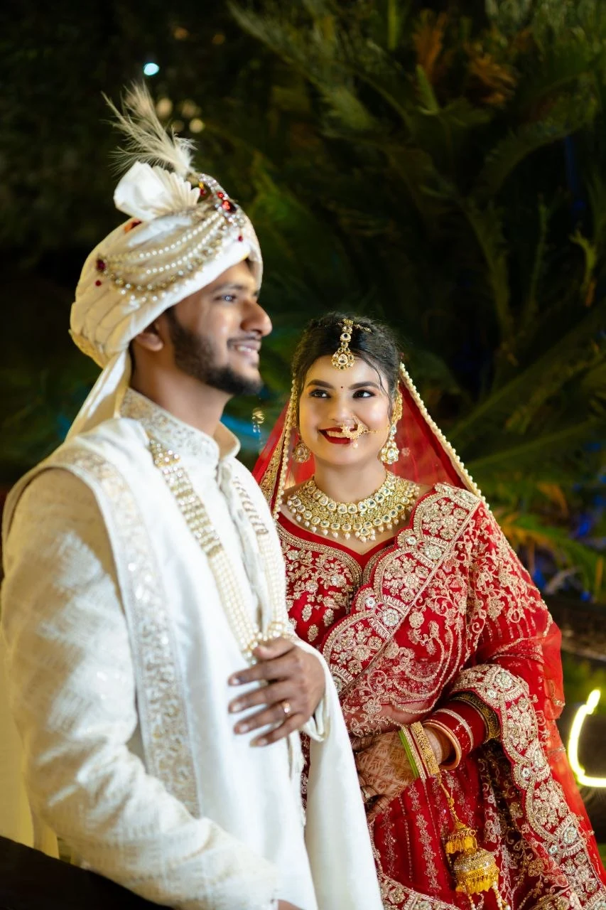 Wedding couple portrait