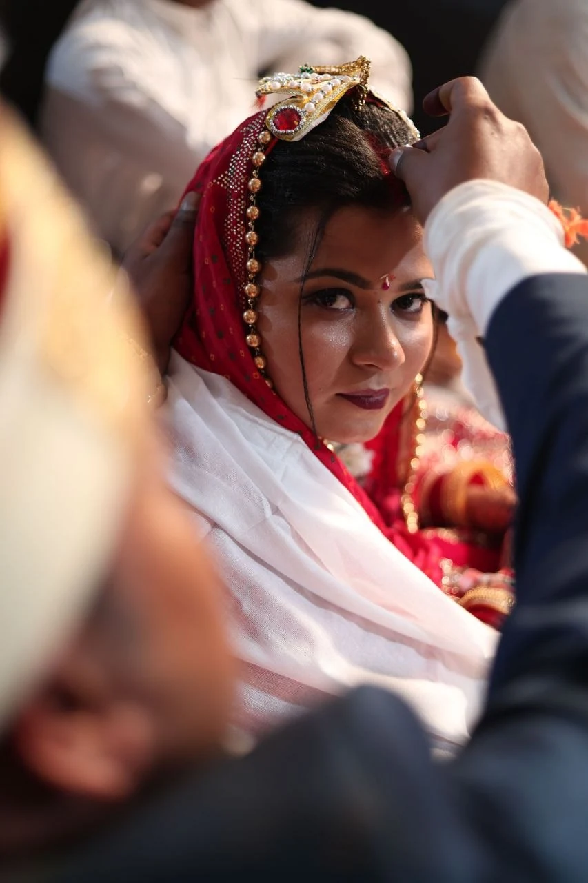 Wedding ceremony portrait