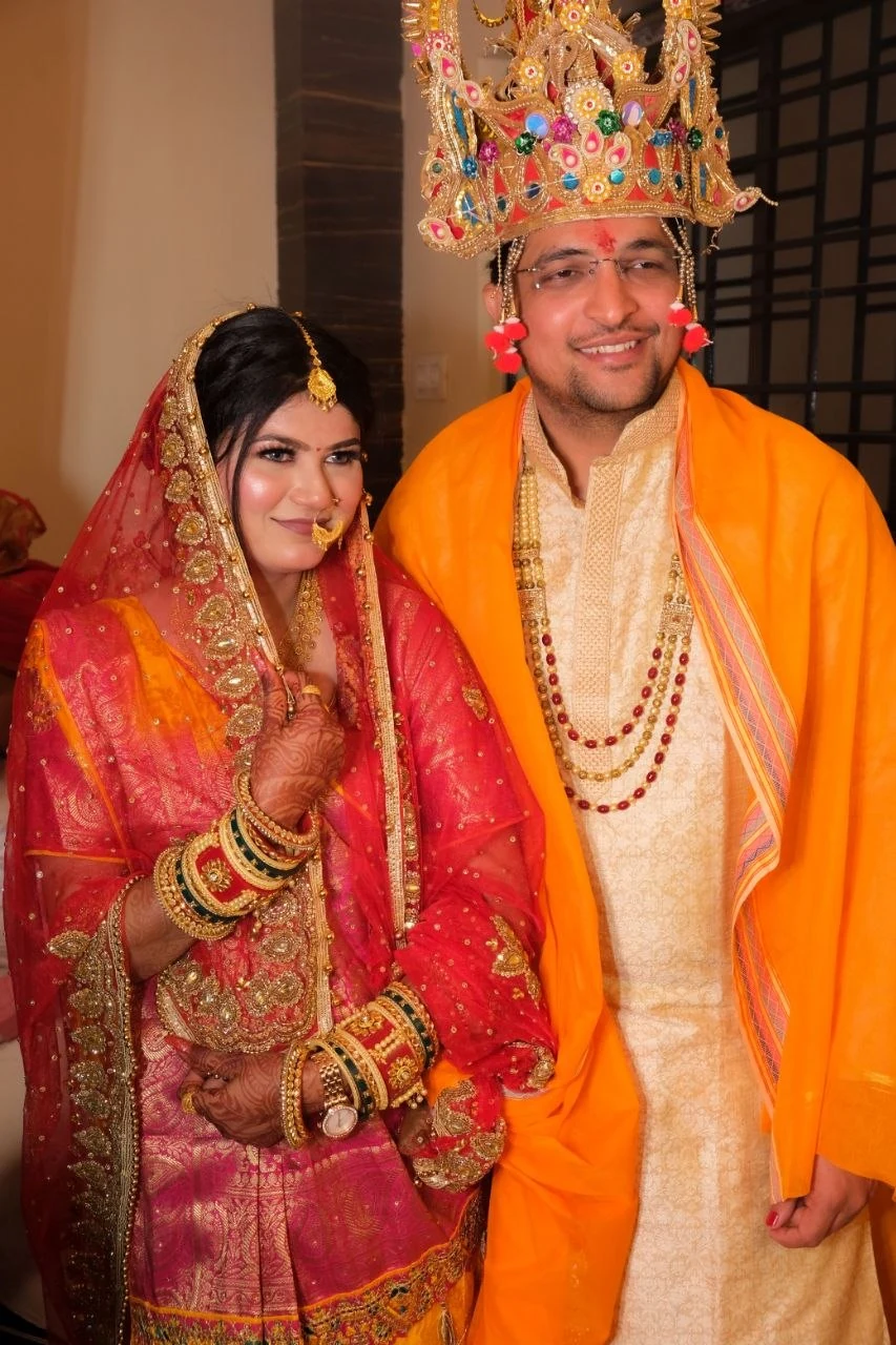 Wedding couple portrait